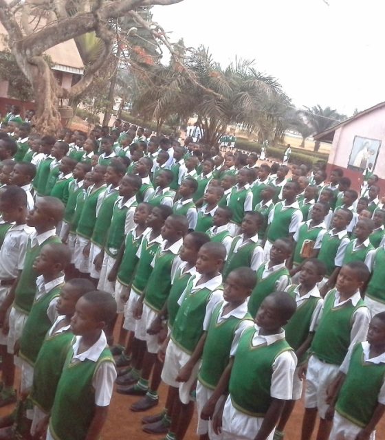 Students at assembly