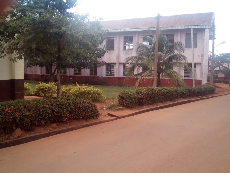 A classroom block of the college